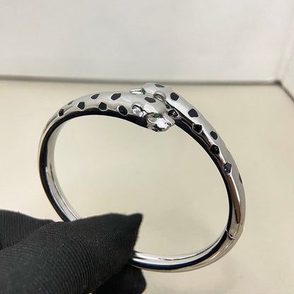 [⭐Shinejoy]パンテール ドゥーブル ヘッド オープンブレスレット