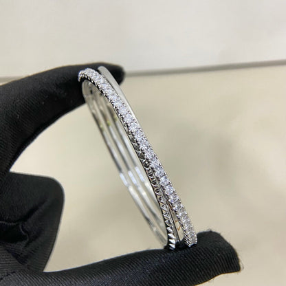 [⭐Shinejoy]エタンセル ハーフパヴェ ダイヤモンドブレスレット