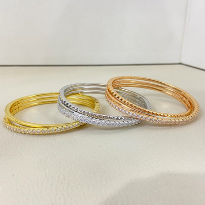 [⭐Shinejoy]エタンセル ハーフパヴェ ダイヤモンドブレスレット