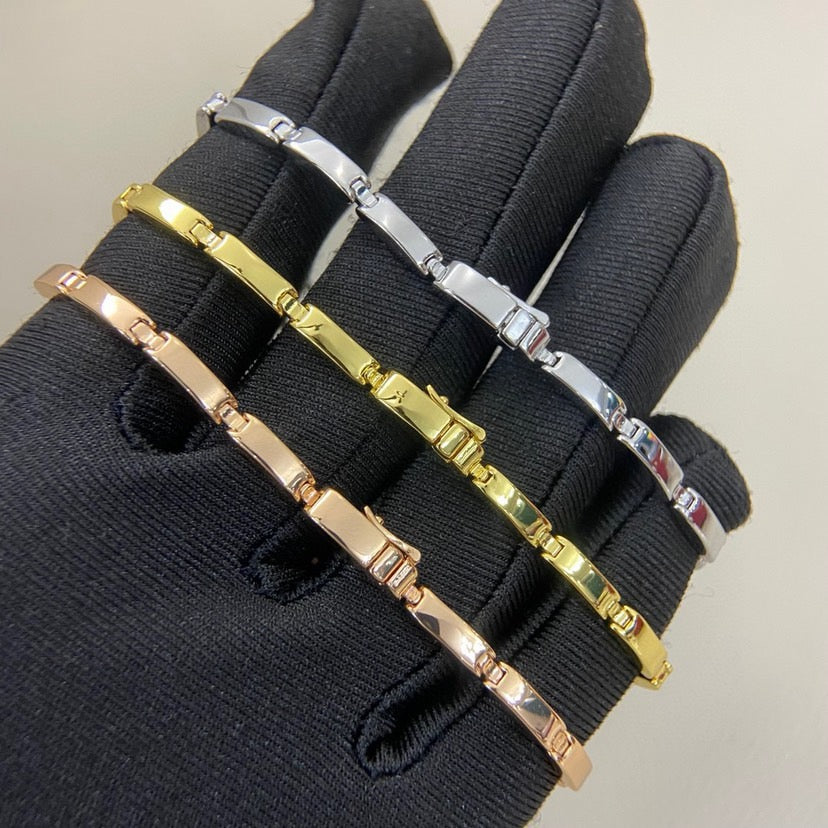 [⭐Shinejoy]パンテール ハーフダイヤモンド チェーンブレスレット