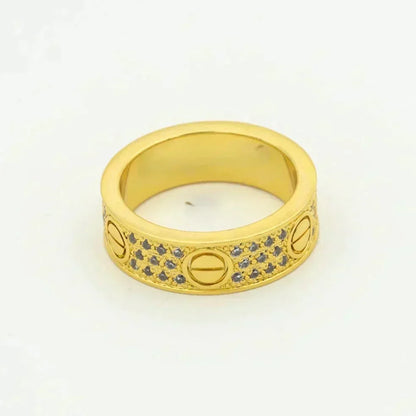 [⭐Shinejoy]LOVE リング 5.5MM ダイヤモンド パヴェ