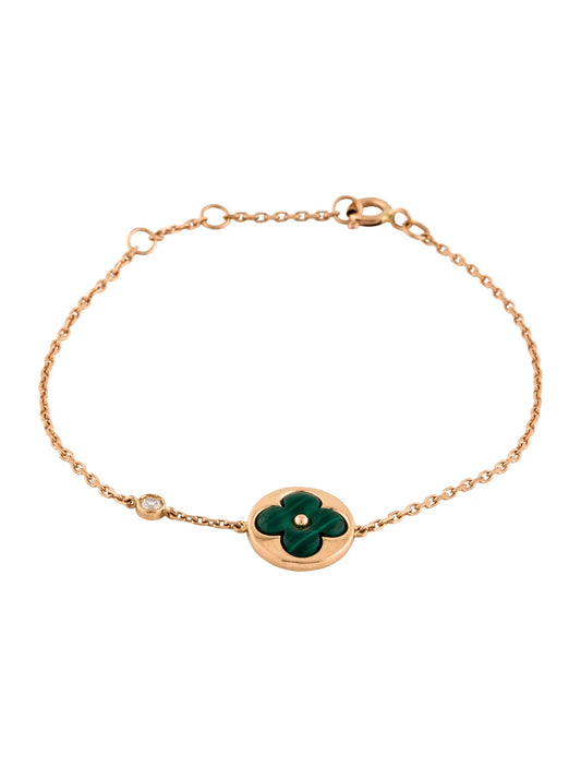 [⭐Shinejoy]SUN MALACHITE 1 ダイヤモンド ピンクゴールドブレスレット