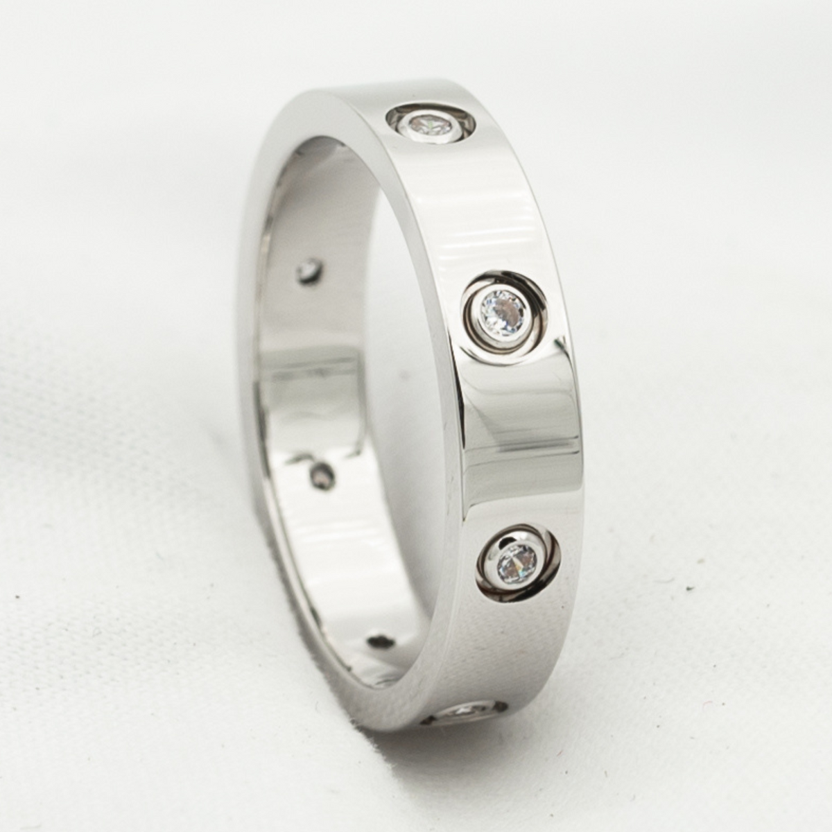 [⭐Shinejoy]LOVE リング 3.6MM 8ダイヤモンド