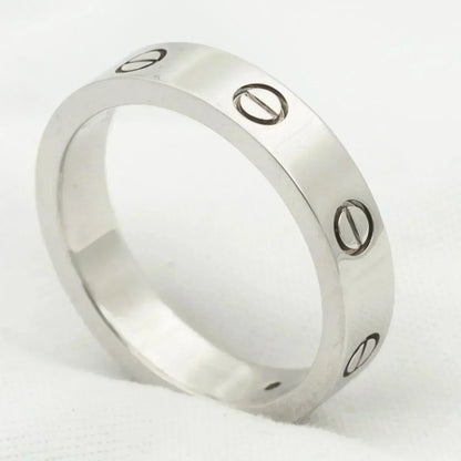 [⭐Shinejoy]LOVE RING 4MM 1P ダイヤ シルバー