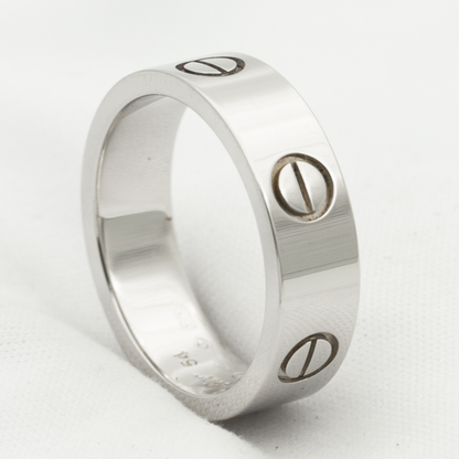 [⭐Shinejoy]LOVEリング 5.5MM ダイヤモンドなし