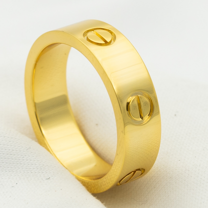 [⭐Shinejoy]LOVEリング 5.5MM ダイヤモンドなし