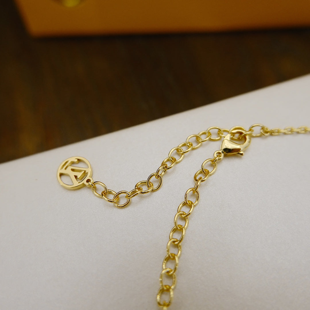 [⭐Shinejoy]BLOOMING SUPPLE NECKLACE BRASS