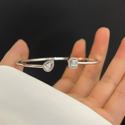 [⭐Shinejoy]JONC FLEX MY TWIN TOI & MOI SILVER DIAMOND BRACELET