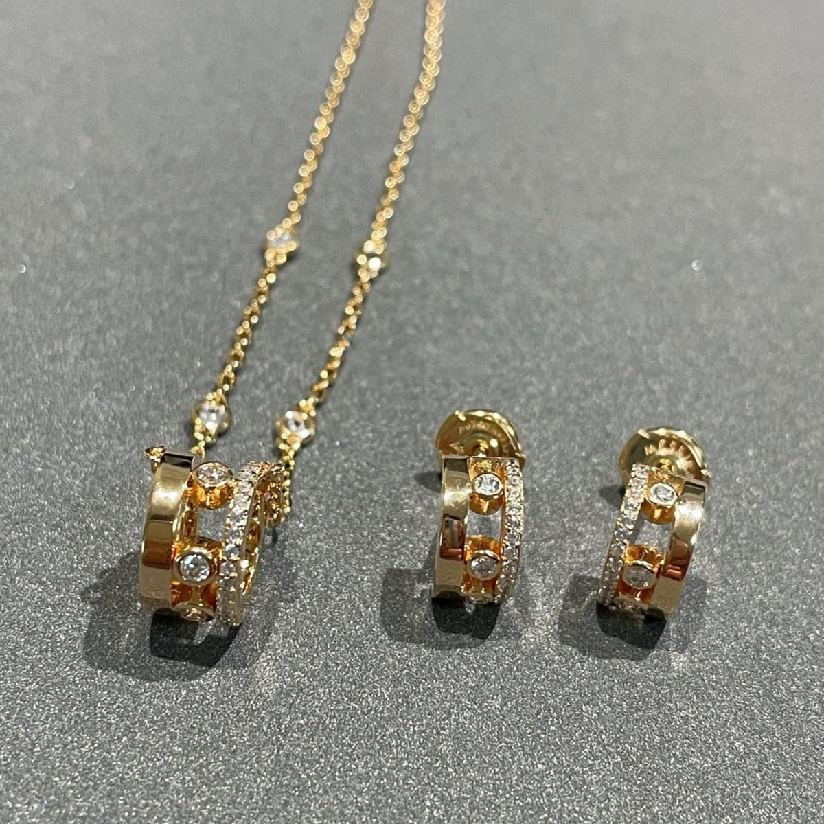 [⭐Shinejoy]チェーンムーブ ロマーヌ ペンダントネックレス