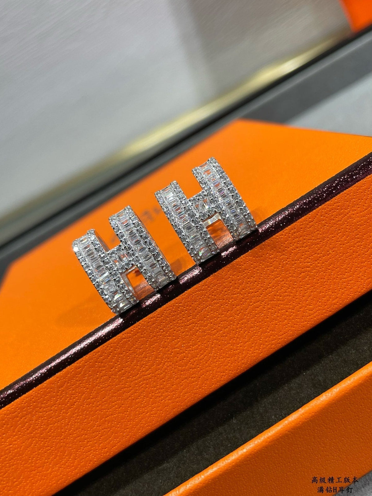 [⭐Shinejoy]Hスタッドピアス シルバーダイヤモンド