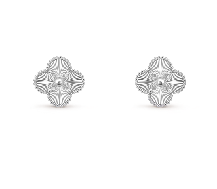 [⭐Shinejoy]CLOVER MEDIUM 1 MOTIFS LASER EARRINGS