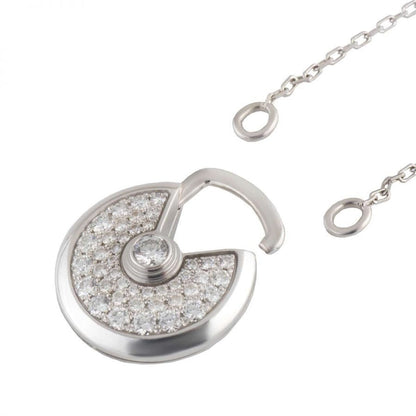 [⭐Shinejoy]アミュレット シルバー フルダイヤモンド ネックレス