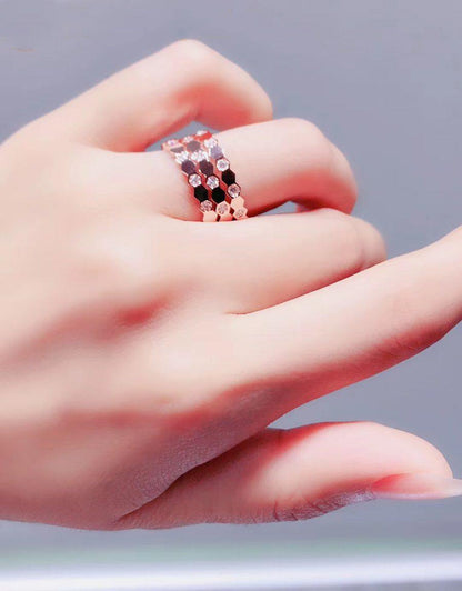 [⭐Shinejoy]BEE LOVE RING ピンクゴールド ダイヤモンド