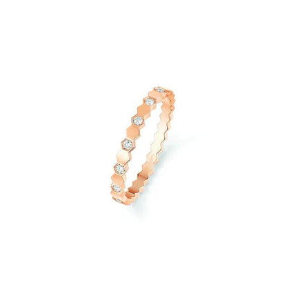[⭐Shinejoy]BEE LOVE RING ピンクゴールド ダイヤモンド