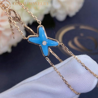 [⭐Shinejoy]JEUX BRACELET TURQUOISE PINK GOLD 1 DIAMOND