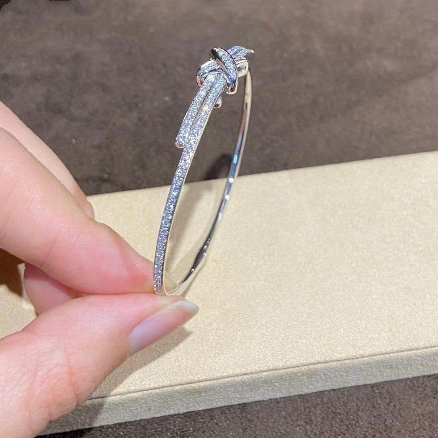[⭐Shinejoy]ダイヤモンドシルバーブレスレットセット