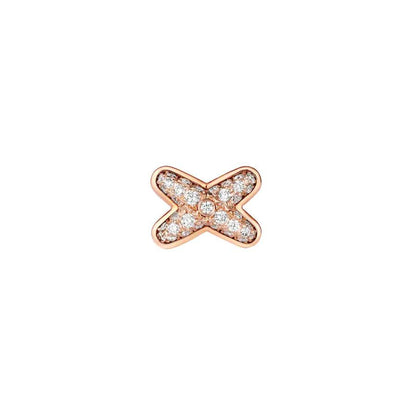 [⭐Shinejoy]ピンクゴールド・ダイヤモンドイヤリング