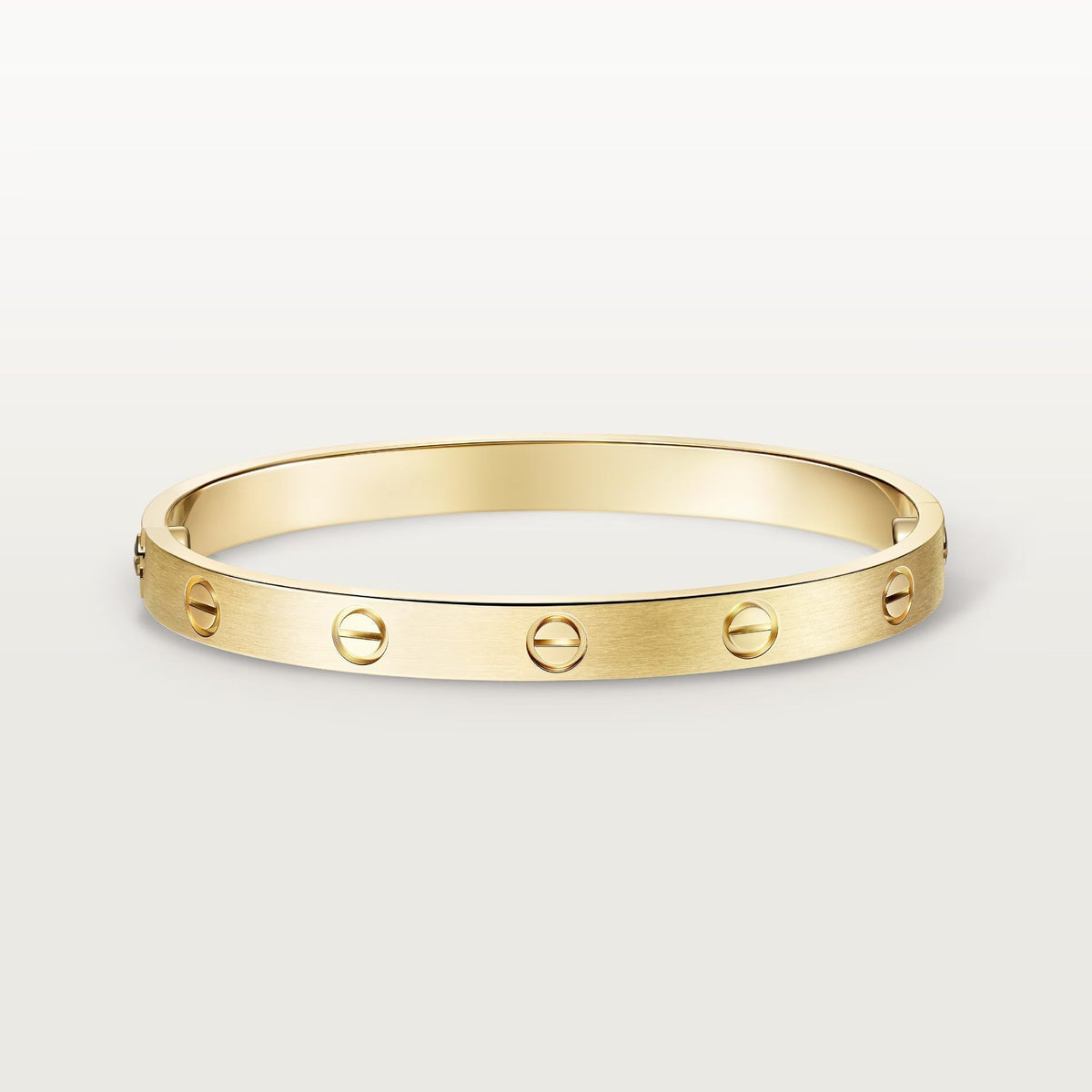 [⭐Shinejoy]LOVE ブレスレット 6.1MM ブラッシュド