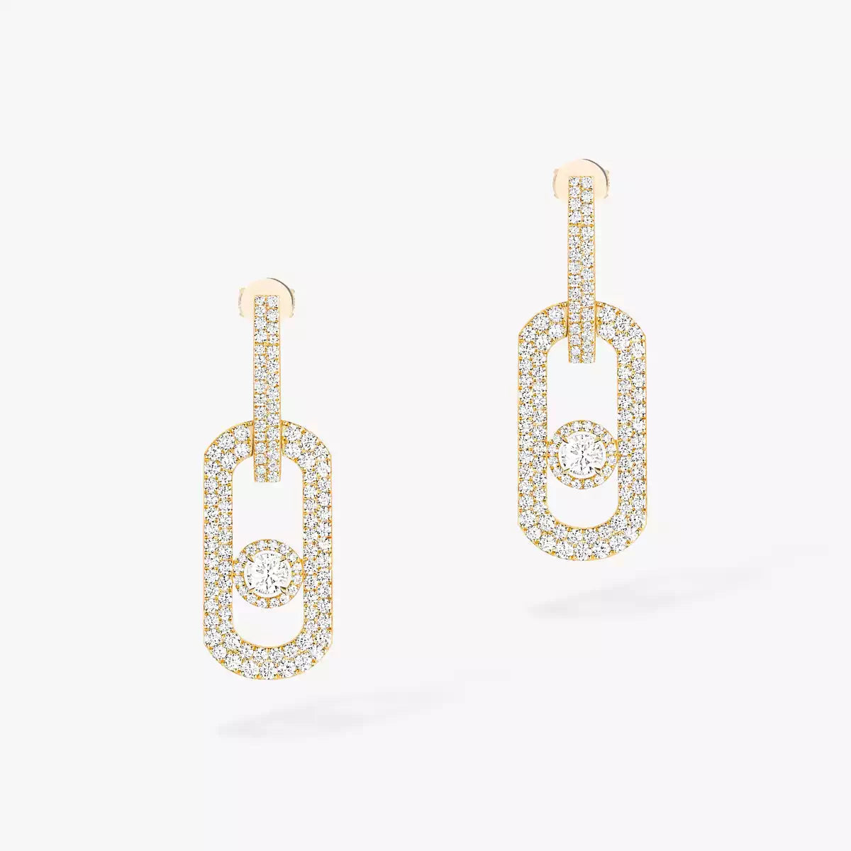 [⭐Shinejoy]So Move XL パヴェ ダイヤモンド ペンダント ピアス