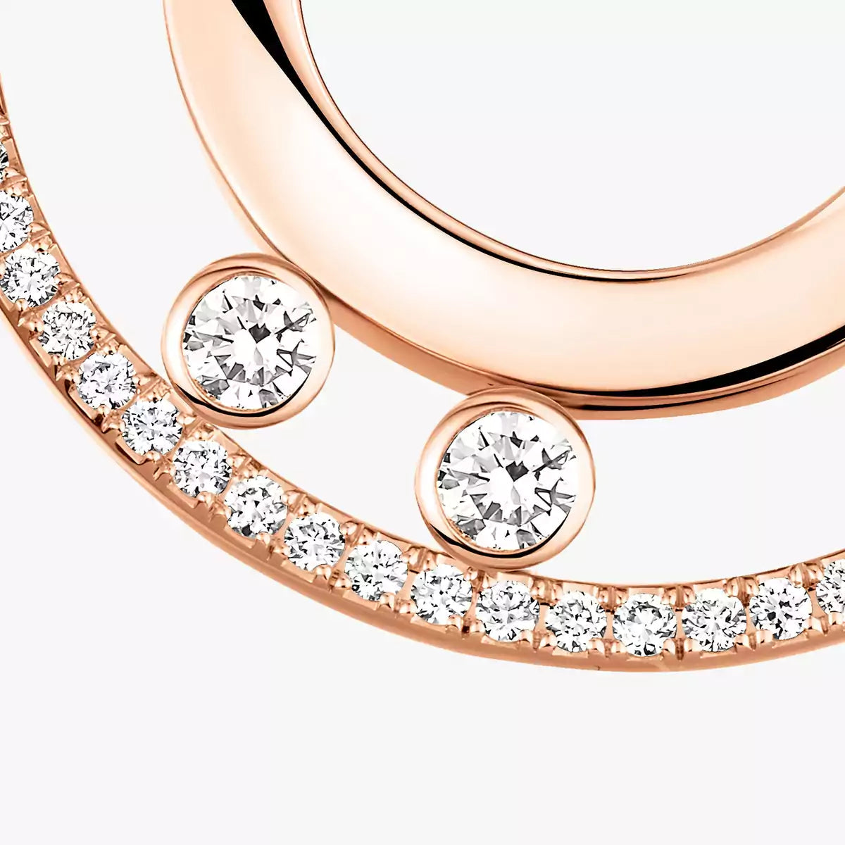 [⭐Shinejoy]ムーヴ ロマーヌ スモール ダイヤモンド フープピアス