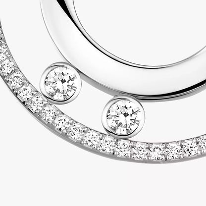 [⭐Shinejoy]ムーヴ ロマーヌ スモール ダイヤモンド フープピアス