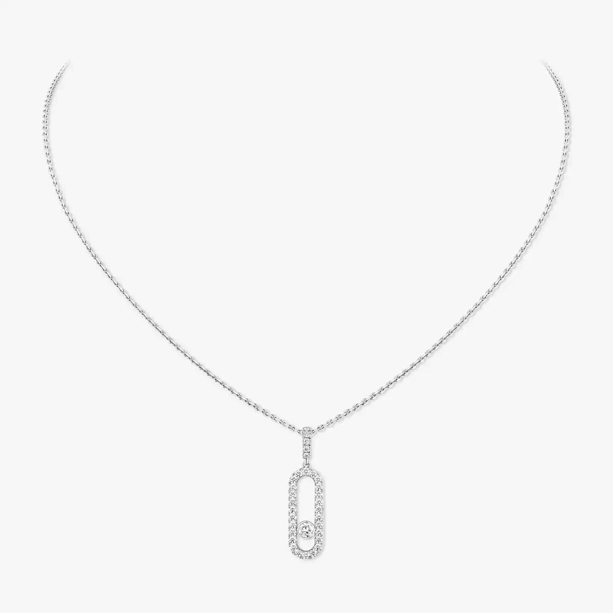 [⭐Shinejoy]Move Uno Diamond Necklace in Rose Gold