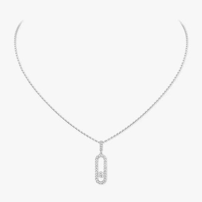 [⭐Shinejoy]Move Uno Diamond Necklace in Rose Gold