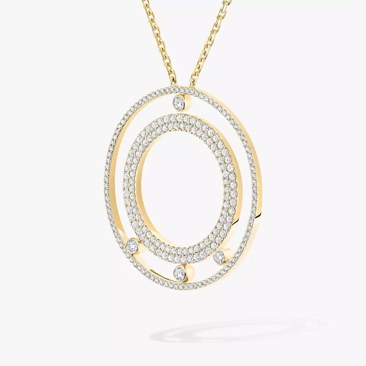 [⭐Shinejoy]Move Romane Long Pave_-Set Diamond Necklace