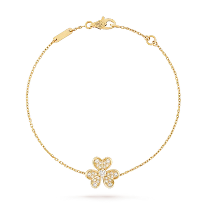[⭐Shinejoy]FRIVOLE GOLD FLOWER DIAMOND BRACELET