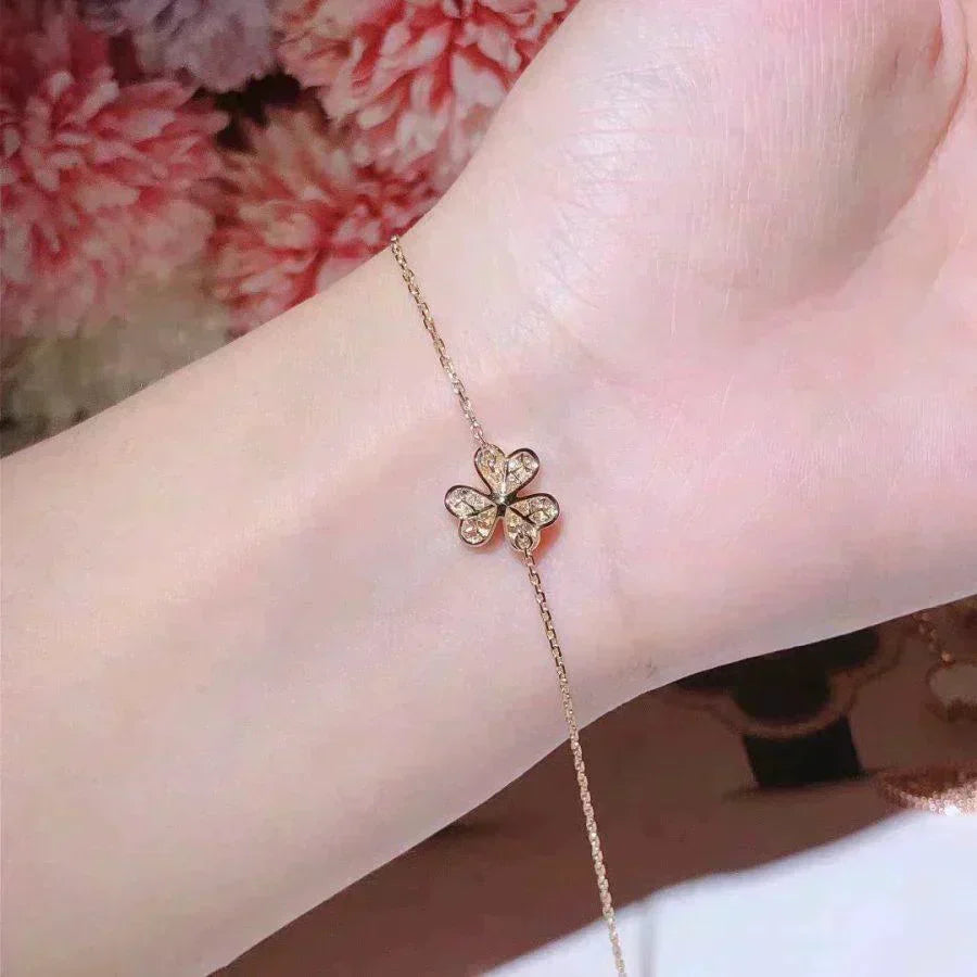 [⭐Shinejoy]FRIVOLE GOLD FLOWER DIAMOND BRACELET