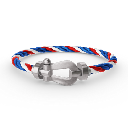 [⭐Shinejoy]FORCE LARGE HORSESHOE NO DIAMOND BRACELET SILVER