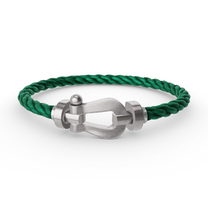 [⭐Shinejoy]FORCE LARGE HORSESHOE NO DIAMOND BRACELET SILVER
