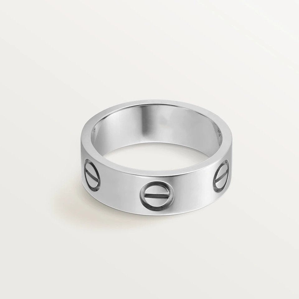 [⭐Shinejoy]LOVEリング 5.5MM ダイヤモンドなし